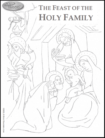 Feast-of-the-Holy-Family---Coloring---Free-Download-from-HolyTraders